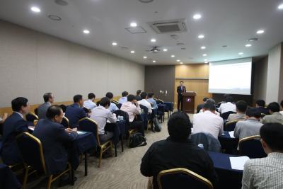 김맹현 전기연구원 대전력설비 증설사업본부장이 4000MVA 증설 기대효과와 운영계획을 설명하고 있다. 