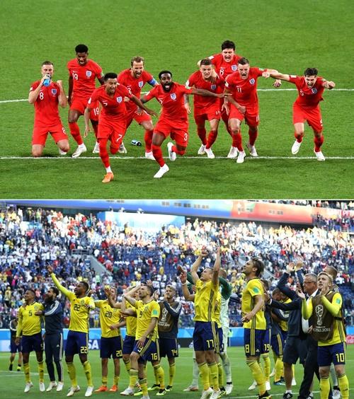 잉글랜드 대 스웨덴 (사진: 2018 러시아 월드컵 공식 홈페이지)