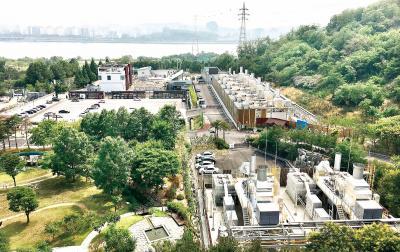 서울 마포구에 있는 노을연료전지 발전소.