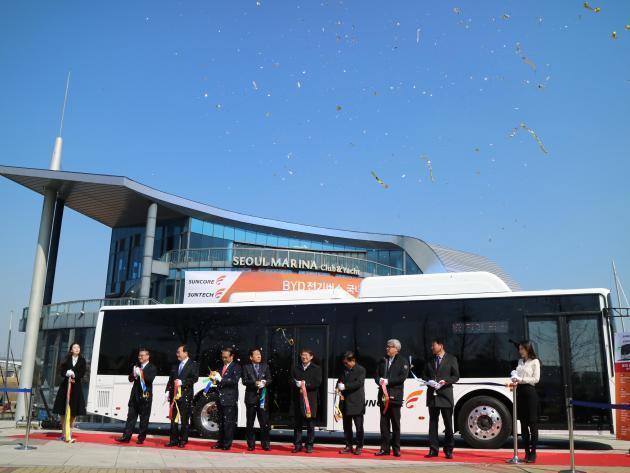 BYD가 지난해 3월 서울 여의도 마리나클럽에서 ‘e버스-12’ 국내 론칭 행사를 개최했다.