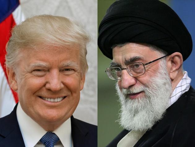 도널드 트럼프 미국 대통령(왼쪽)과 알리 하메네이 이란 라흐바르(최고지도자)