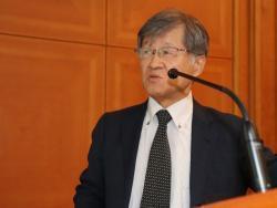 29일 서울 성동구 한양대학교에서 열린 '4차산업 기반 선진 원전해체 기술 국제 워크숍'에서 사토시 야나기하라(Satoshi Yanagihara) 후쿠이(Fukui) 대학 교수가 발표하고 있다.