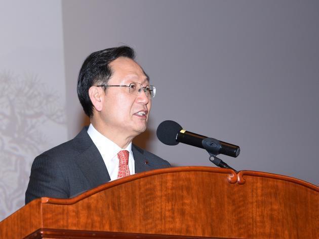 김종갑 사장이 시무식에 참석해 에너지전환과 디지털변환을 주도하는 기업이 되자고 강조했다.