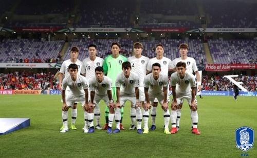 오늘 중국과 축구경기 가지는 우리나라 대표팀의 지난 키르기스스탄 선발 선수들 (사진: 대한축구협회 공식 홈페이지)