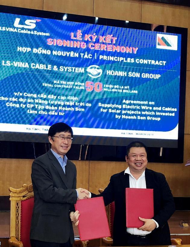 LS-VINA가 베트남 건설사인 호안 손 그룹과 5000만달러 규모의 전력케이블 공급 계약을 체결했다.