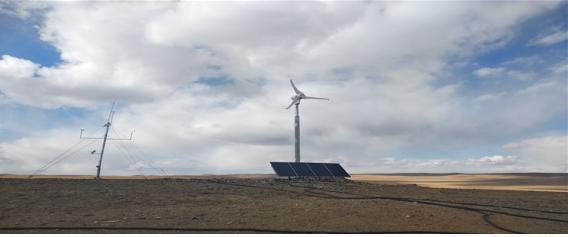 이번 기술개발을 통해 몽골 수흐바타르구에 설치된 맞춤형 풍력발전시스템 현장. 