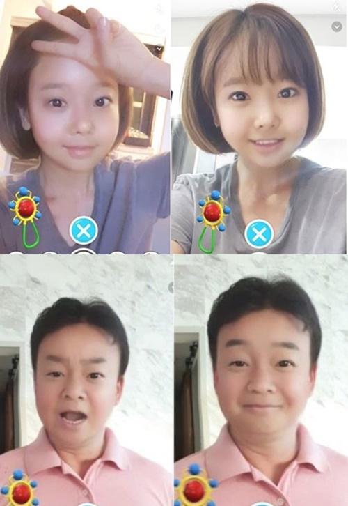 애기얼굴 어플 스냅챗 (사진: 소유진 인스타그램)