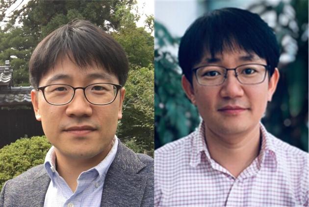 KIST 기능성복합소재연구센터 김태욱 센터장(왼쪽)과 전남대학교 이상현 교수