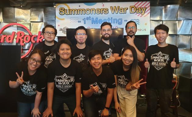 컴투스가 지난 7일 태국 방콕에서 ‘서머너즈 워: 천공의 아레나’ 유저들과 함께하는 ‘서머너즈 워 데이: 퍼스트 미팅’을 진행했다.