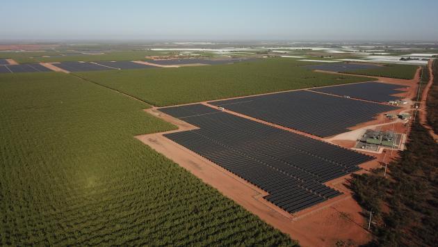 한국서부발전이 호주에 준공한 ‘호주 배너튼 태양광발전소’ 전경.