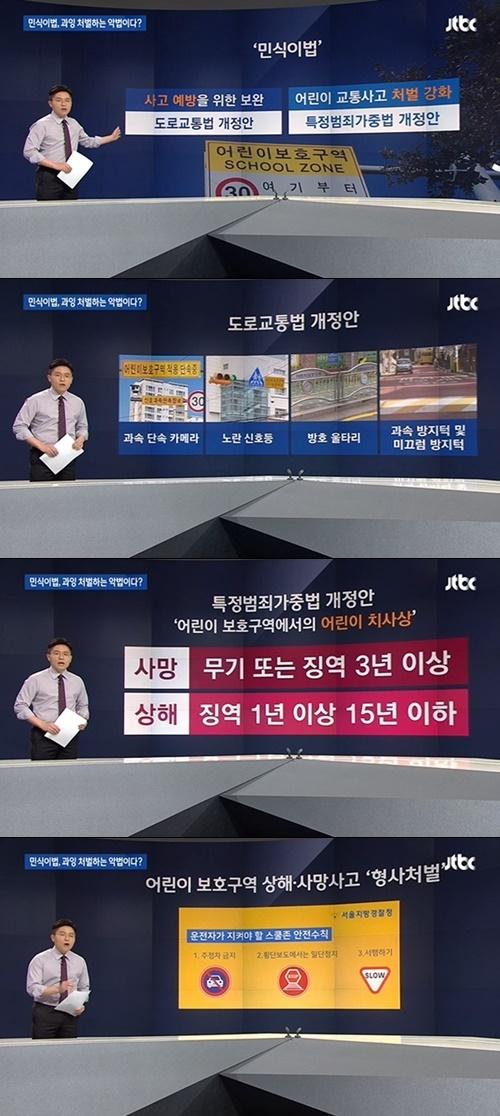 민식이법 (사진: JTBC 뉴스룸)