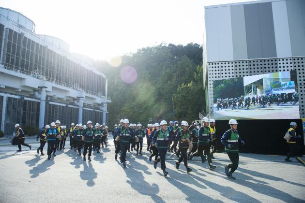 지난해 10월 세종시 한국중부발전 세종발전본부에서 ‘2019년 재난대응 안전한국훈련’이 진행되고 있다.