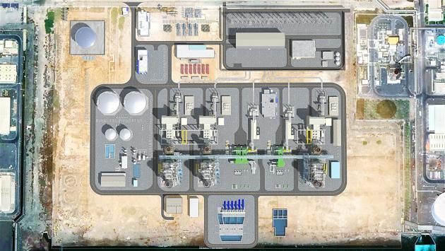 삼성물산이 수주한 푸자이라 2400MW급 F3 복합발전 프로젝트 조감도.