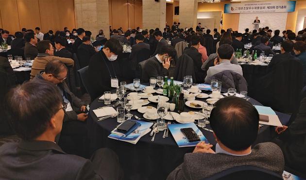 정부조달우수제품협회는 20일 서울 서초구 쉐라톤 팔래스 강남 호텔에서 ‘제20회 정기총회’를 개최했다.