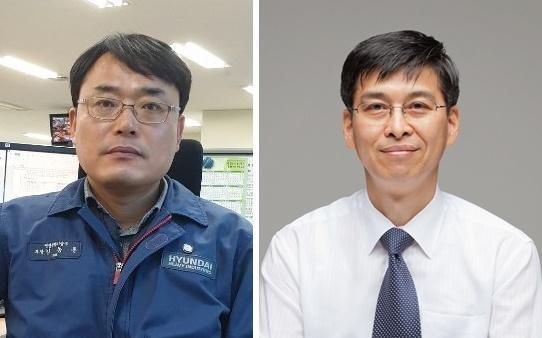김동훈 현대중공업 부장(왼쪽)과 조현규 대한건설이엔지 전무.