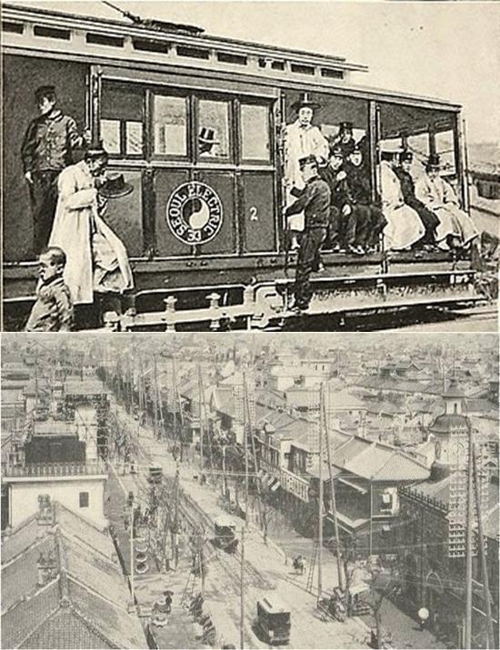 1899년 대한민국에서 최초로 개통된 전차