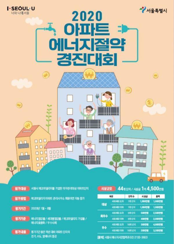 2020 아파트 에너지절약 경진대회 홍보 포스터. (사진제공=서울시)