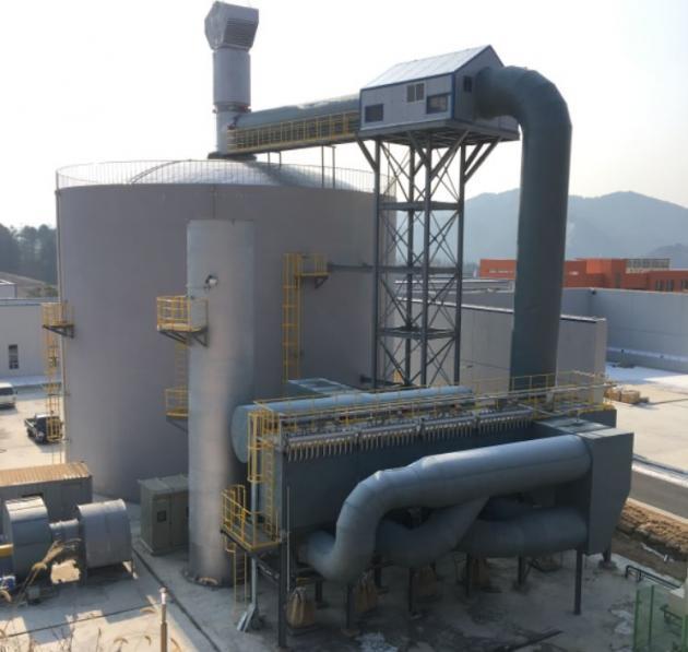 한국가스안전공사 강원도 영월 에너지안전실증연구센터 내에 구축된 연소시험동의 모습.