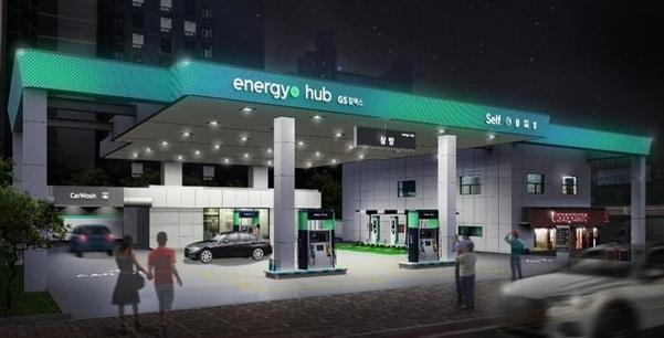 LG전자는 18일 GS칼텍스가 서울 서초구에 새롭게 문을 연 미래형 주유소 에너지플러스 허브(Energy+ Hub)에 전기차 충전소 통합 관리 솔루션을 공급했다. (사진=LG전자)