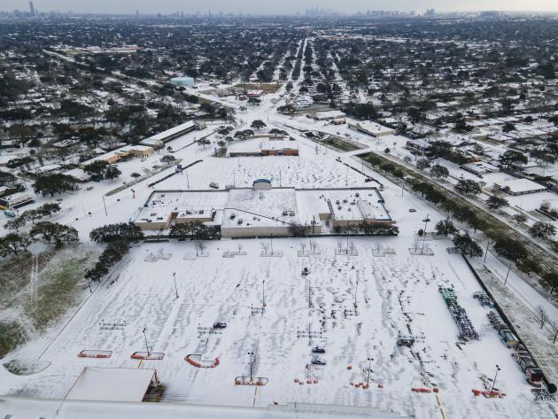 주말 겨울 폭풍이 강타한 텍사스 지역. 제공:연합뉴스
