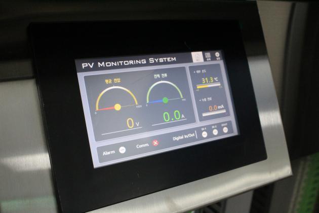 제이루트 태양광 접속함 모니터링 시스템 메인 화면.