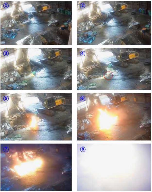 안전보건공단, ‘화재·폭발 사고사례 원인분석’ 보고서에 담긴 사고현장 사진.