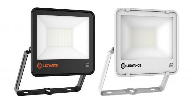 레드밴스가 출시한‘LED 에코 라이트 투광등’ 2종(블랙·화이트).