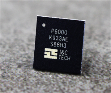 아이앤씨테크놀로지가 자체 개발한 IoT-PLC 칩. 
