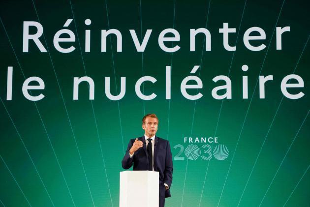 에마뉘엘 마크롱 프랑스 대통령이 지난 12일(현지시간) ‘프랑스 2030’ 계획을 발표하고 있다. 제공: 연합뉴스