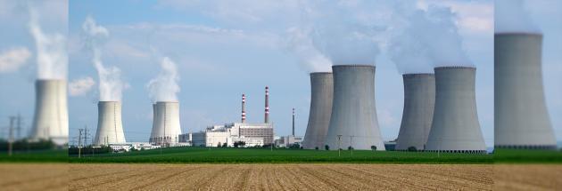 체코 두보카니 원자력발전소 전경.