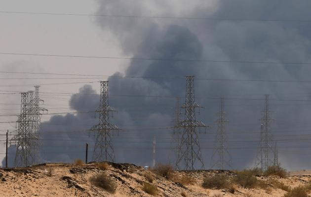 2019년 사우디아라비아의 석유 정제시설이 후티 반군의 드론 공격을 받아 화재가 발생했다.