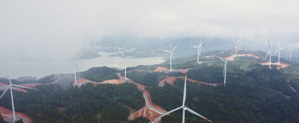 레노바 신재생에너지가 베트남에 건설한 풍력발전단지.