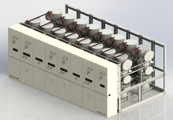 최근 일진전기가 개발 완료한 29kV 친환경개폐기(EGIS) 제품 사진.