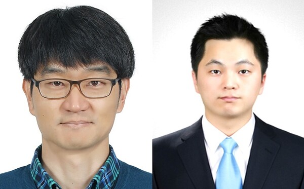 (왼쪽에서) 설승권 한국전기연구원박사, 정임두 울산과학기술원 교수