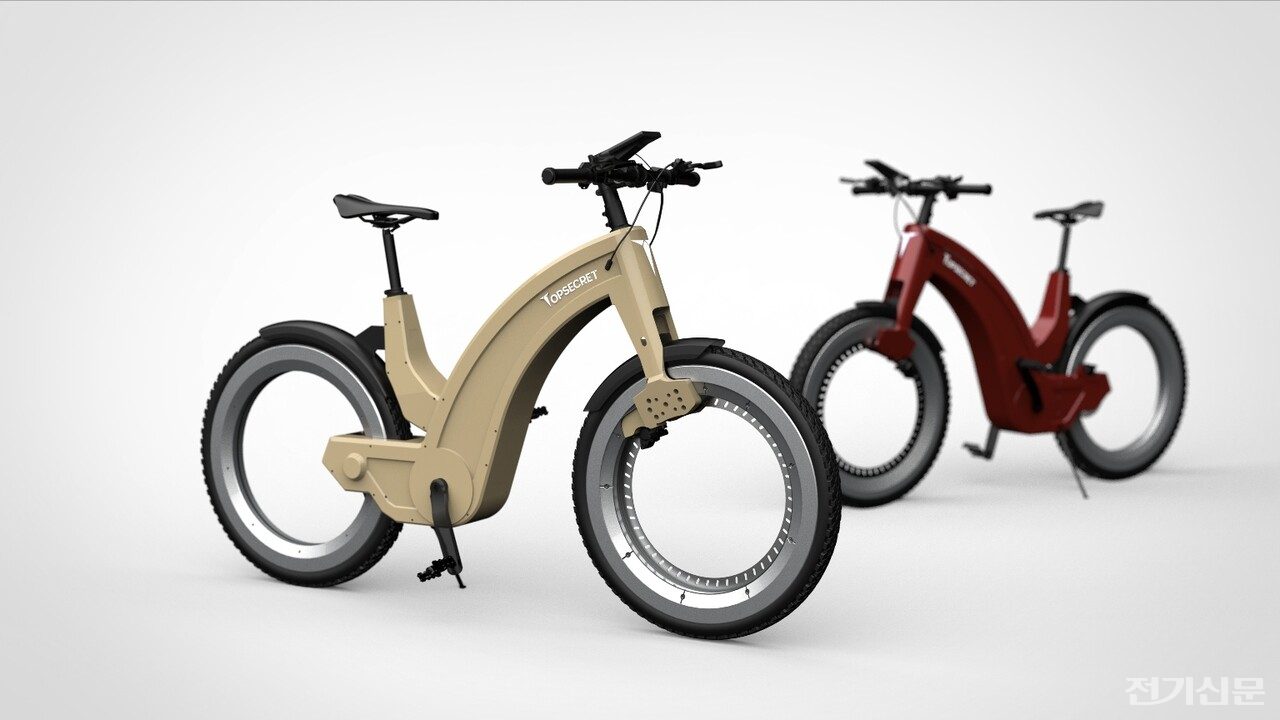 최고급 프리미엄 허브리스 전기자전거 '탑시크릿' (제공=대원제이앤비)