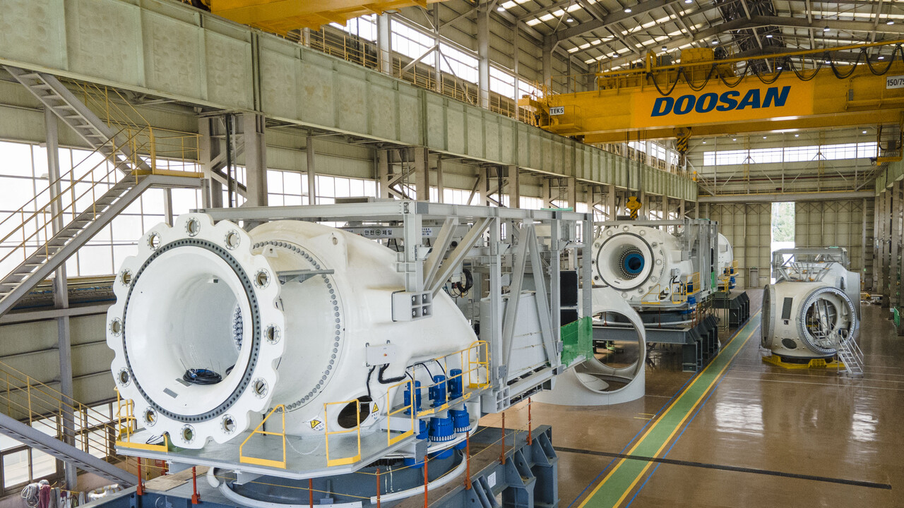 경남 창원 두산에너빌리티 풍력공장 전경. / 제공=두산에너빌리티