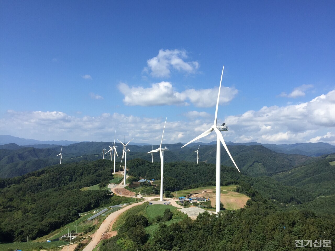 GS영양풍력발전단지 전경.[사진=GS E&R]