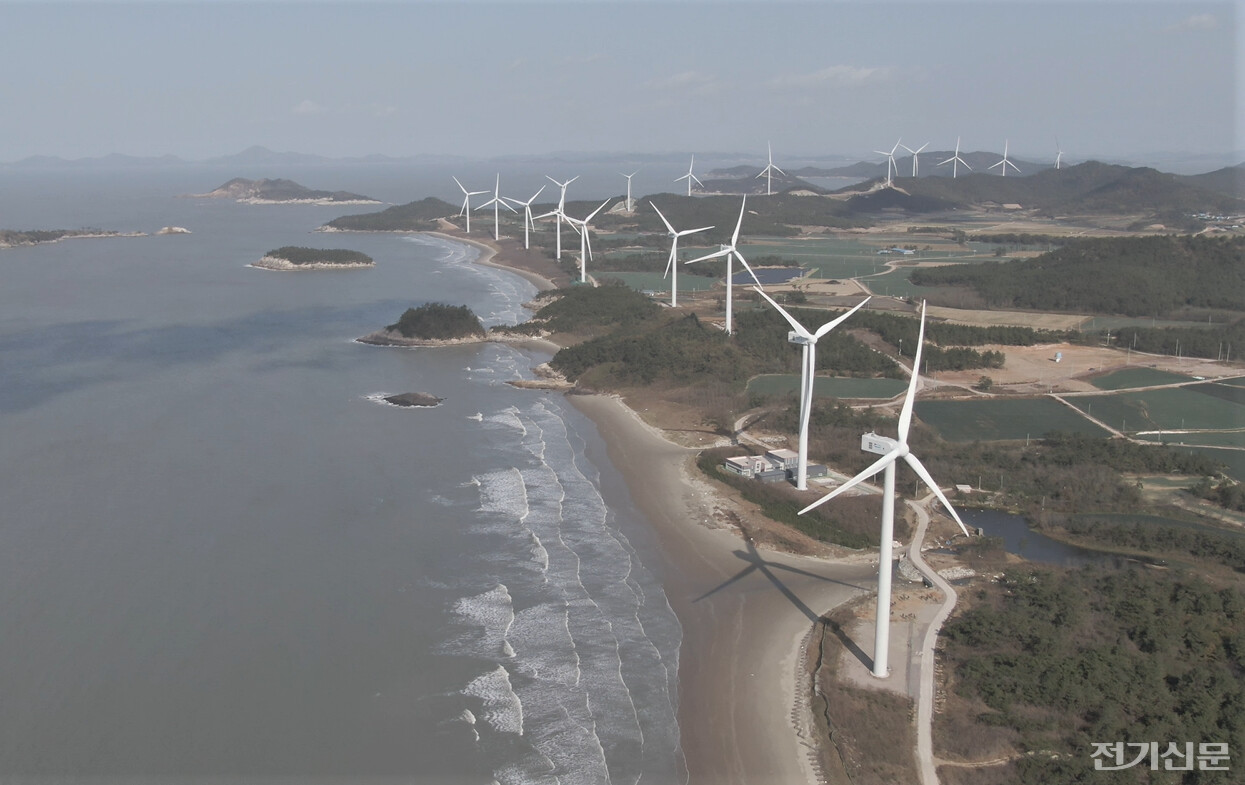 신안 자은도 해상풍력 단지 전경[제공=전남도]
