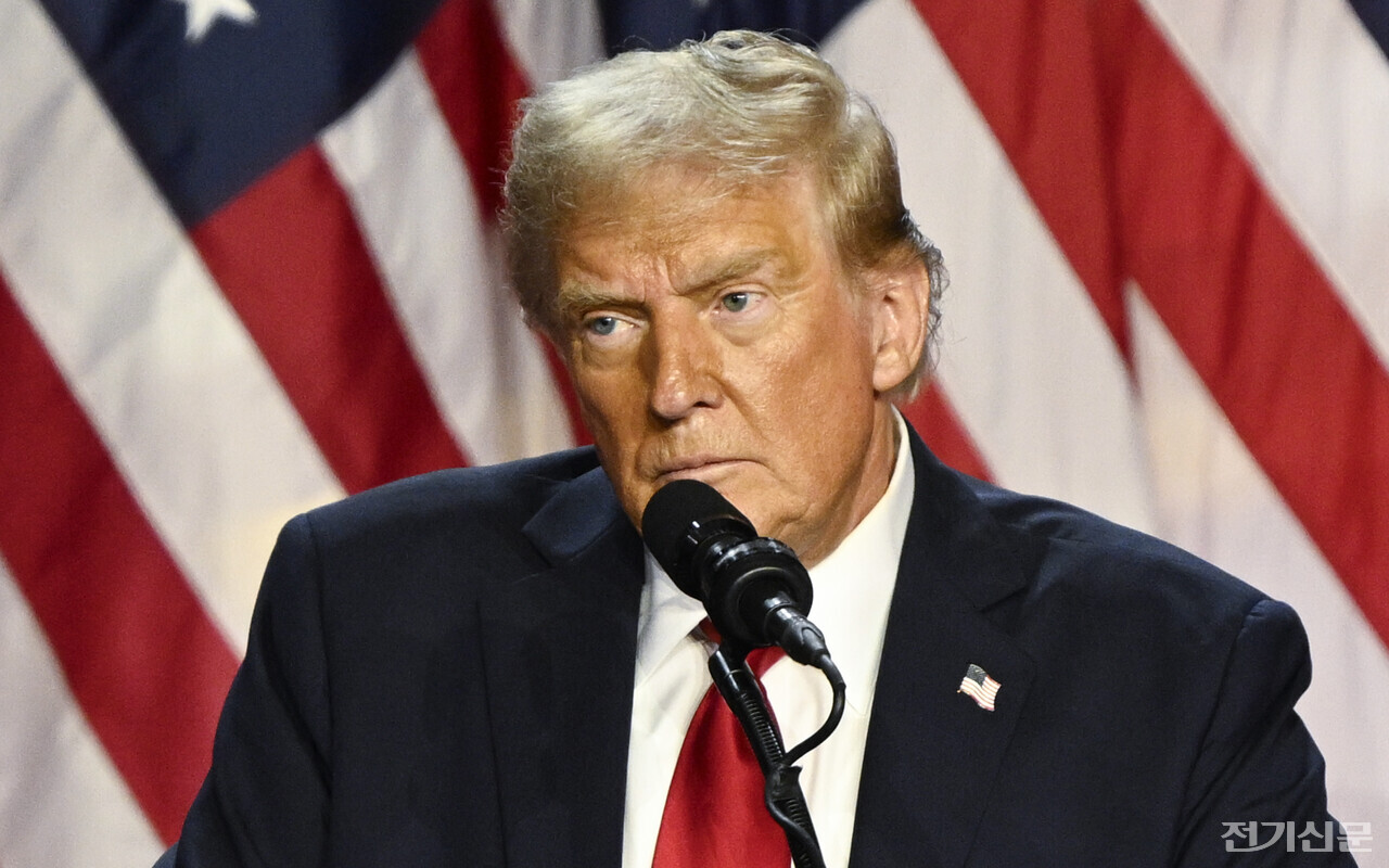 미국 대통령 선거에서 도널드 트럼프 후보가 승리 선언을 하고 있다.[사진=연합뉴스]