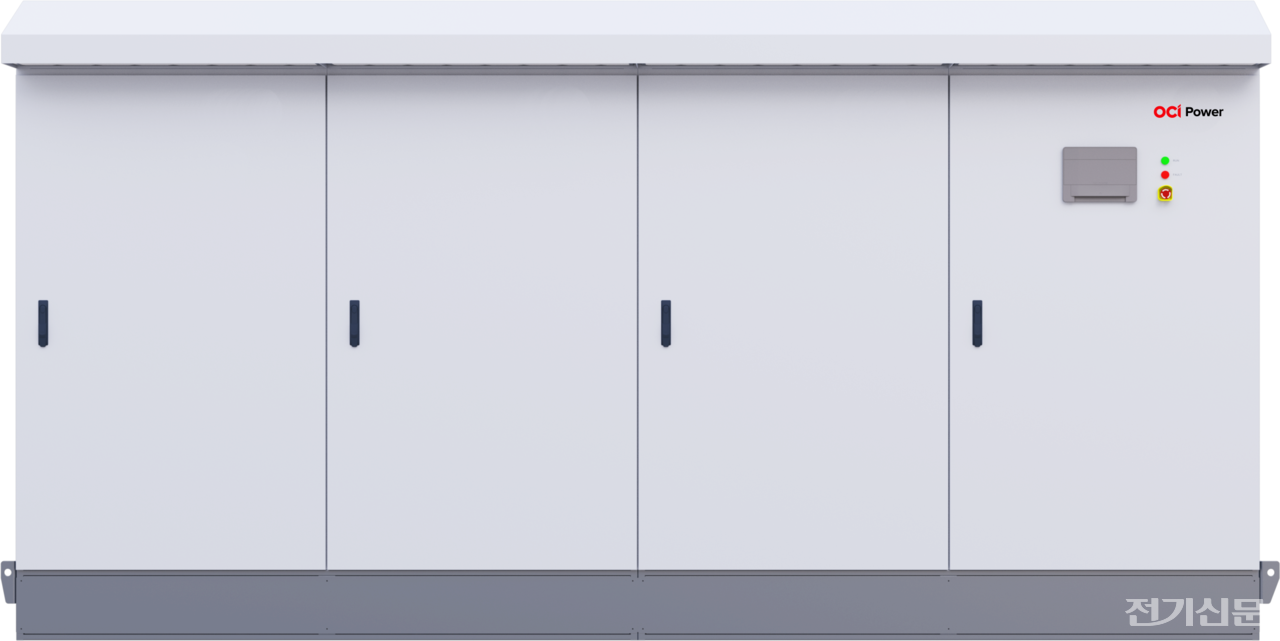 OCI파워가 임하댐 수상태양광발전소에 공급 예정인 OP3000 모델. [제공=OCI파워]