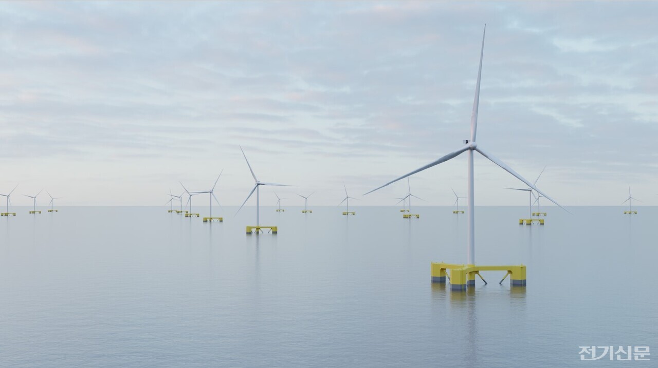 귀신고래 부유식 해상풍력 발전단지 조감도. [사진=코리오제너레이션]