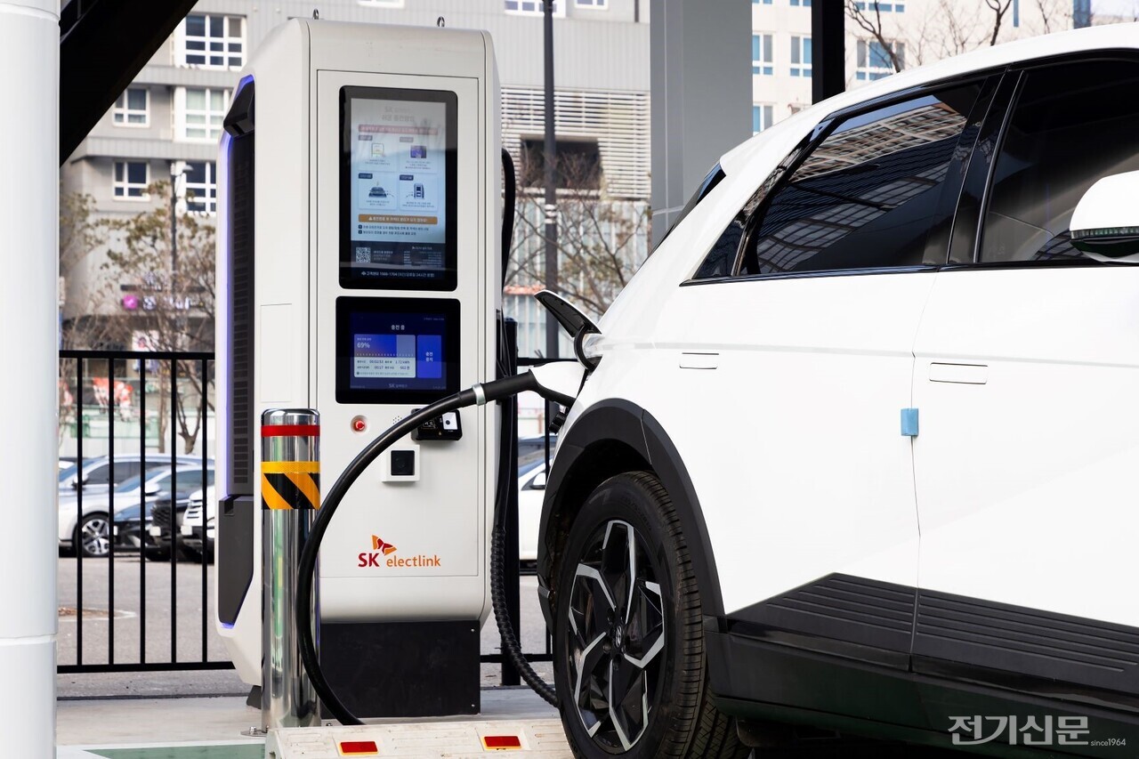 SK일렉링크 전기차 충전소. [사진=SK일렉링크]