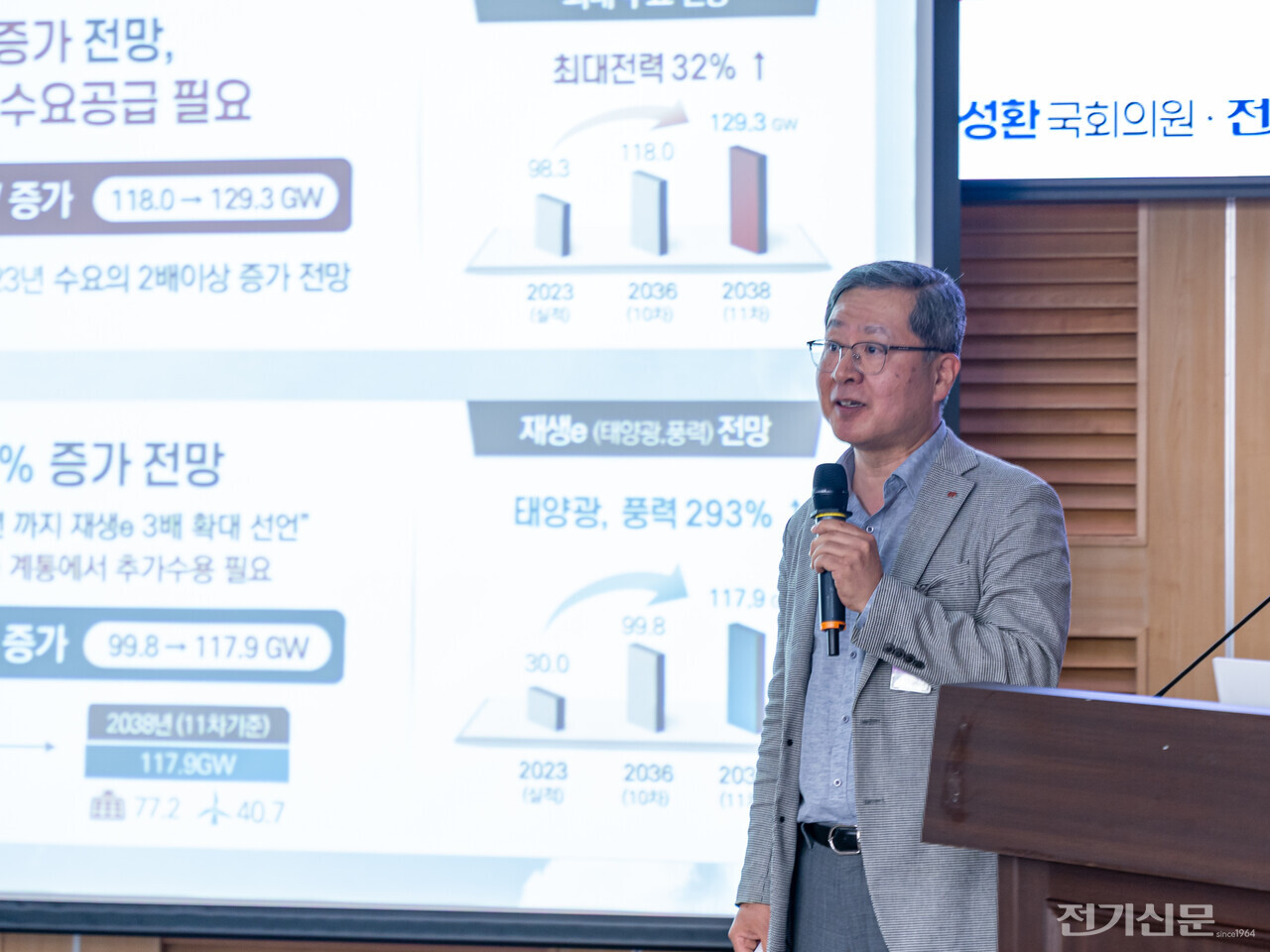 김형근 한국전력공사 신송전개발처장이 서해안 HVDC 사업 추진의 시급성을 강조하고 있다. [사진=안상민 기자]