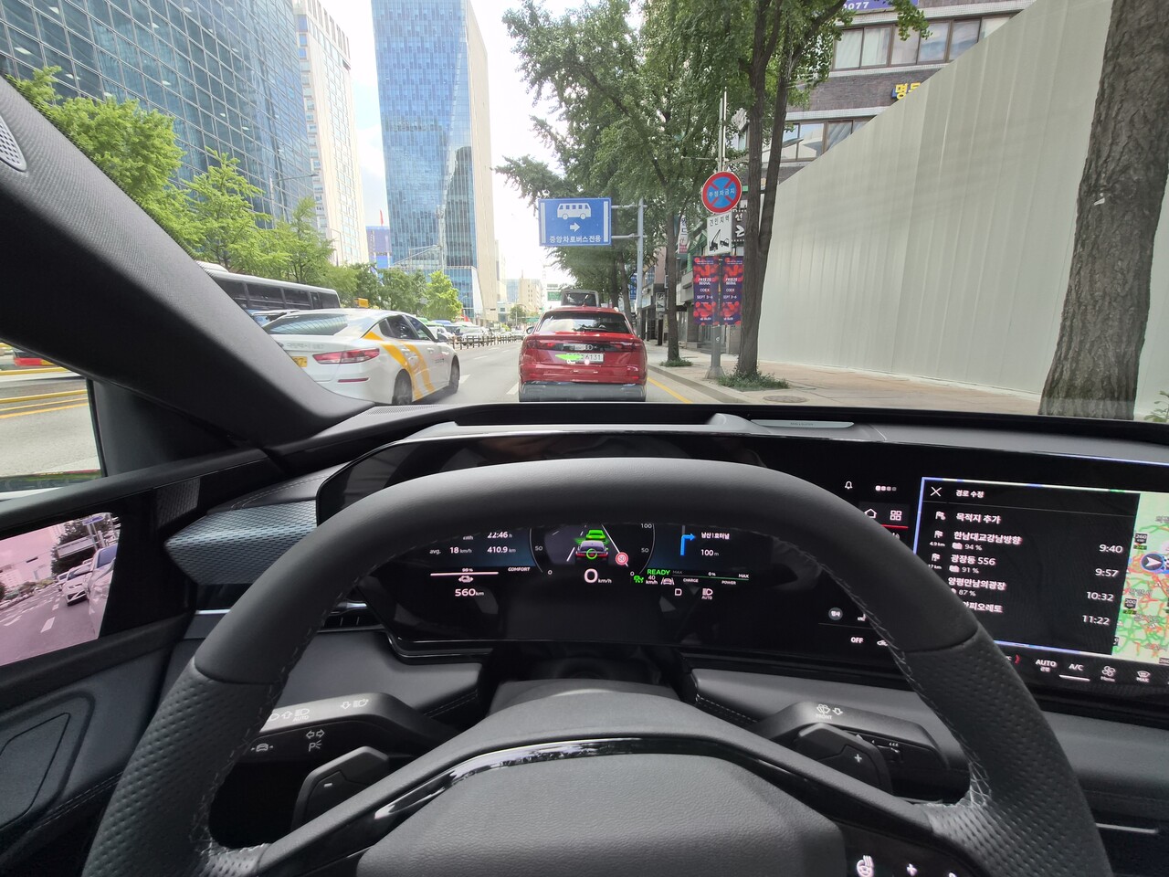 시승기] 아우디 A6 e-트론, 프리미엄 전기 세단의 자격 < 전기차 < 전기경제 < 기사본문 - 전기신문