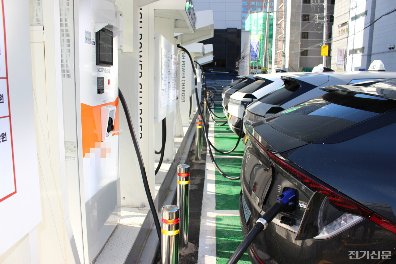 전기차 충전소. [사진=오철 기자]