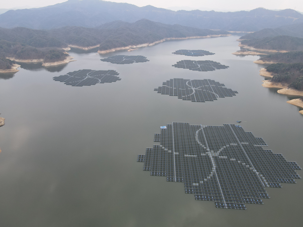 임하댐 수상태양광. [사진=환경부]