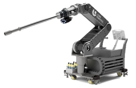 코오로보틱스가 지난 2019년 한국수력원자력과 공동 개발한 원전 방사화 액체필터교체 로봇. [사진=코어로보틱스]