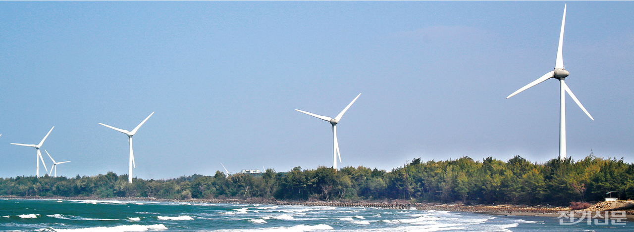 대만에 설치된 육상풍력 단지. [사진=안상민 기자[