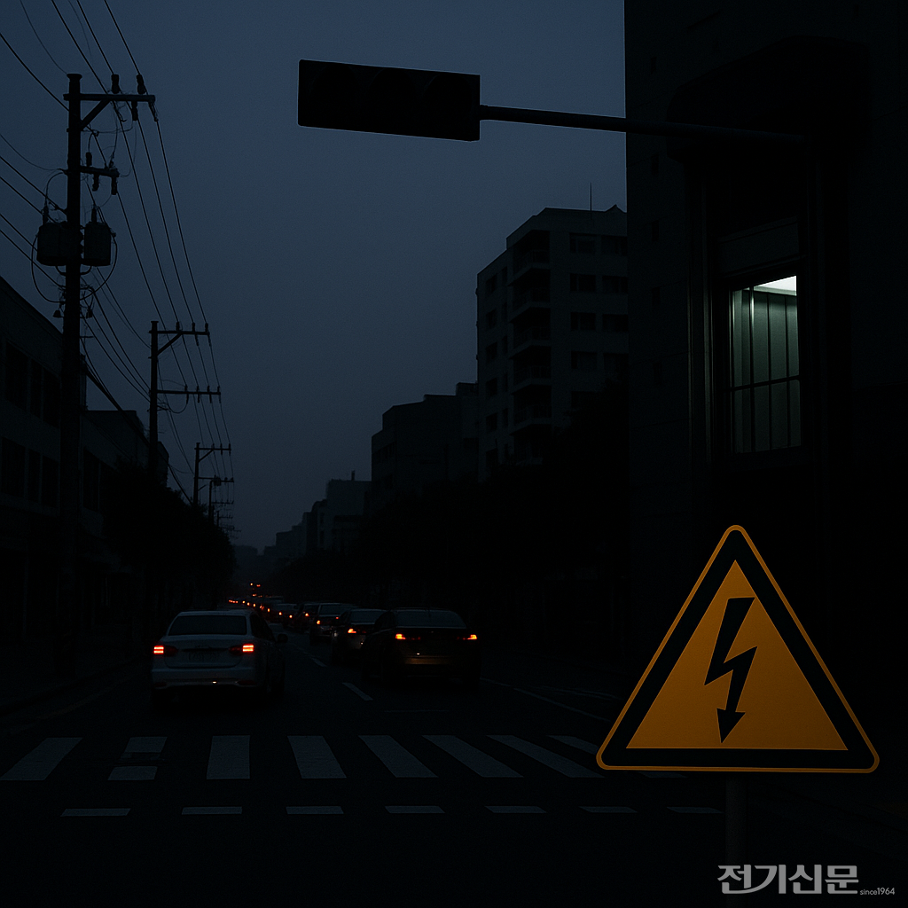 정전된 거리 이미지  [사진=ChatGPT 생성]