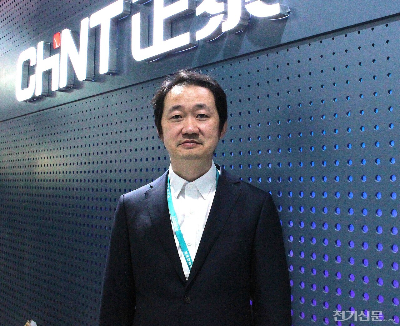 천바오뤄(陈保罗) 친트(正泰·Chint) 스마트전기산업생태군 홍보·응용 총괄이사.[사진=차기영 기자]
